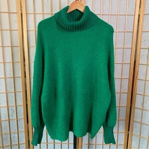 Aerie Green Turtleneck Sweater